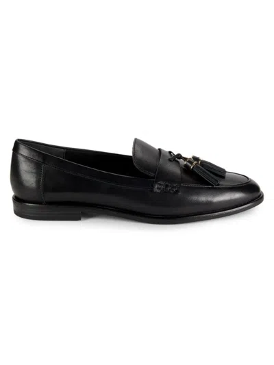 Kenneth Cole New York Women's Lyra Tassel Leather Loafers In Black