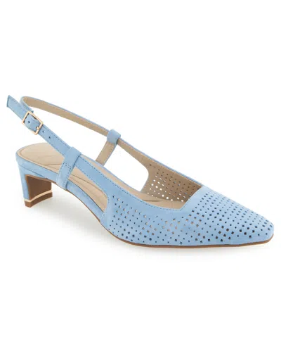 Kenneth Cole New York Women's Marbella Perf Slingback Pumps In Blue
