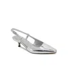 Kenneth Cole Martha Slingback Heel In Silver- Specchio Polyurethane