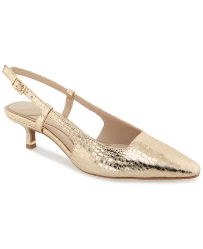 Kenneth Cole New York Women's Martha Slingback Pumps In Soft Gold