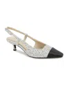 Kenneth Cole New York Women's Martha Mix Media Slingback Pumps In Grey