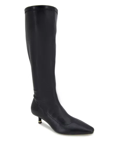 Kenneth Cole New York Women's Meredith Knee High Kitten Heel Boots In Black