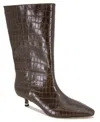 Kenneth Cole New York Women's Meryl Kitten Heel Boots In Brown