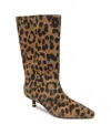 Kenneth Cole New York Women's Meryl Kitten Heel Boots In Leopard Suede