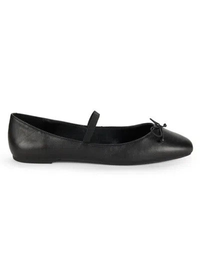 Kenneth Cole New York Myra Leather Flat In Black