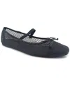Kenneth Cole New York Women's Myra Mesh Square Toe Ballet Flats In Black Mesh