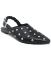 Kenneth Cole New York Women's Nicola Slingback Flats In Black Leather