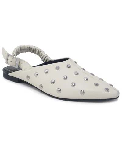 Kenneth Cole New York Women's Nicola Slingback Flats In Vanilla Leather