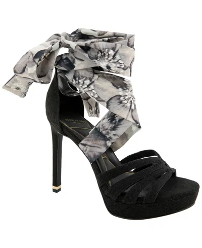 Kenneth Cole New York Women's Nikkii Ankle-wrap Platform Sandals In Black