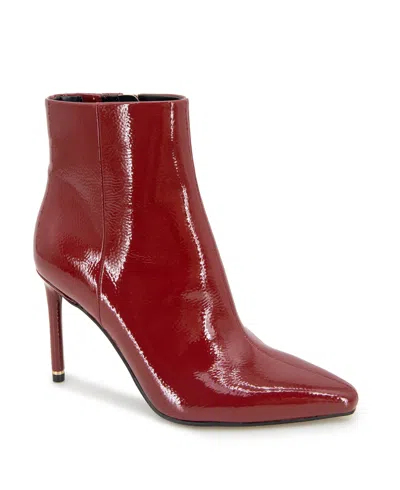 Kenneth Cole New York Roe Patent Calf Leather Red Metallic Red Metallic In Rio Red Patent