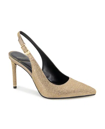 Kenneth Cole New York Women's Quinnly Sling Crystal Pumps In Shitake