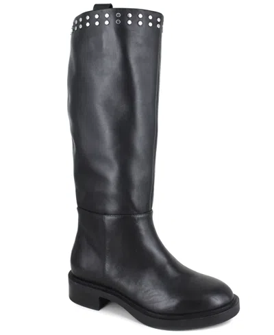Kenneth Cole New York Women's Scorpio Stud Tall Boots In Black
