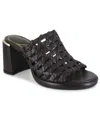 Kenneth Cole New York Women's Solara Round Toe Sandals In Dark Brown Leather