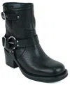 Kenneth Cole New York Apxjul24 Womens Buckle Leather Chelsea Boots In Black
