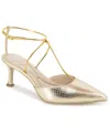 Kenneth Cole New York Umi T Pump In Gold Snake