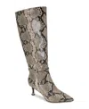 Kenneth Cole New York Women's Utah Pointed Toe Knee High Boots In Taupe Snake