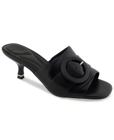 Kenneth Cole New York Women's Valentina Slip-on Sandals In Black Leather