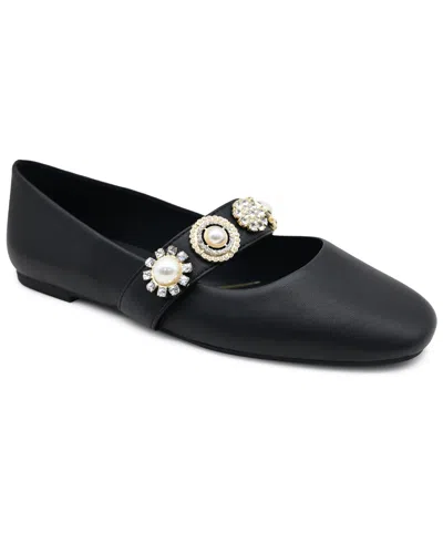 Kenneth Cole New York Women's Zeta Charms Mary-jane Flats In Black