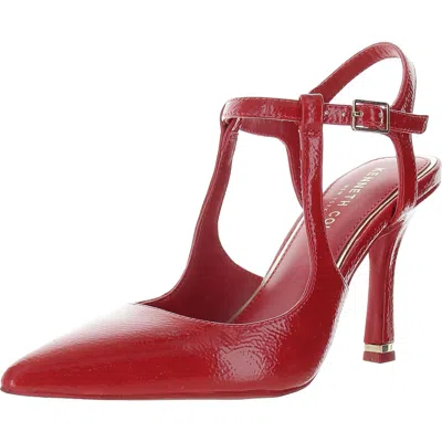 Kenneth Cole New York Womens Textured Faux Leather Ankle Strap