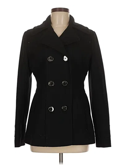 Pre-owned Kenneth Cole New York Wool Coat In Black