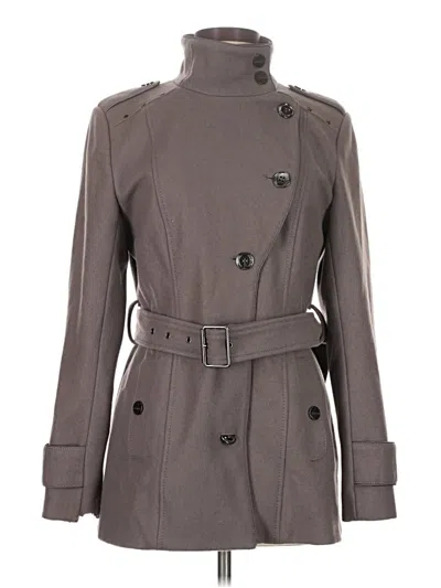 Pre-owned Kenneth Cole New York Wool Coat In Gray