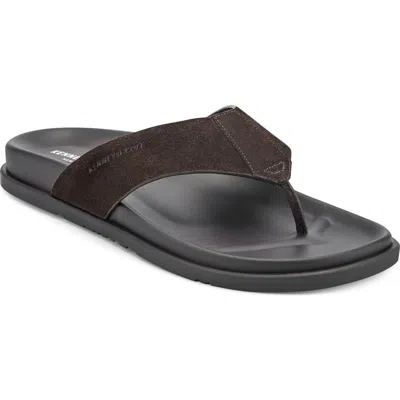 Kenneth Cole New York Worly Flip Flop In Brown