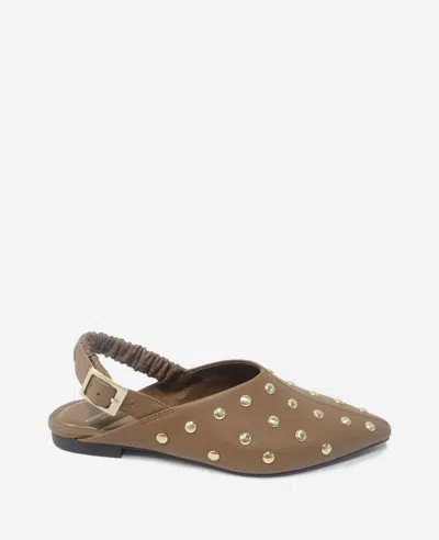 KENNETH COLE NICOLA STUDDED LEATHER SLINGBACK SANDAL