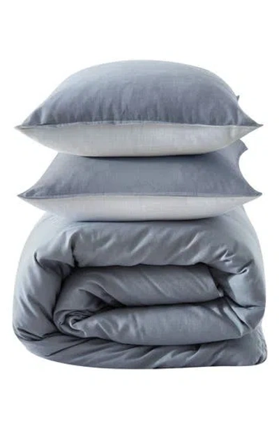 Kenneth Cole Nila Solid Comforter Set In Smoke/grey
