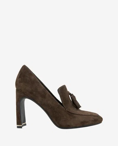 KENNETH COLE NOVA SUEDE HEEL LOAFER