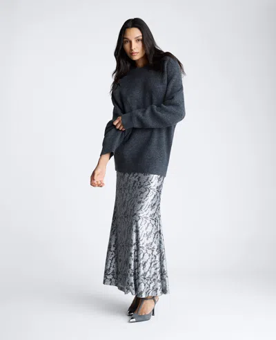 Kenneth Cole Novelty Sequin Maxi Drama Skirt In Multicolor