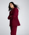 Kenneth Cole One-button Stretch Crepe Blazer In Multicolor