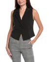 Kenneth Cole One-button Notch Collar Vest In Black