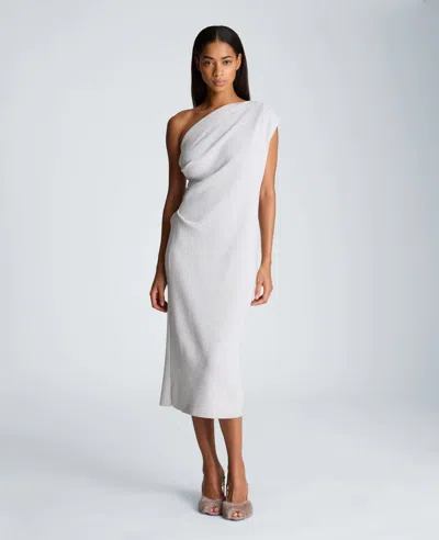 Kenneth Cole One Shoulder Dress Tank In White
