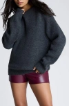 Kenneth Cole Oversize Chenille Sweater In Multicolor