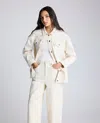 Kenneth Cole Oversized Denim Trucker Jacket In Multicolor