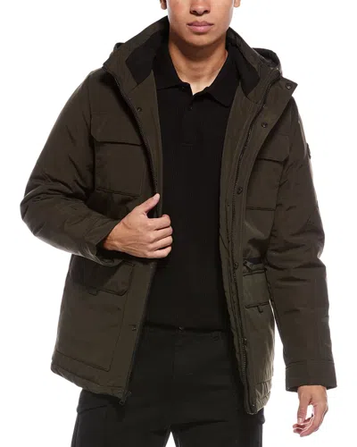 Kenneth Cole Oxford Parka In Brown