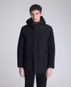 Kenneth Cole Oxford Patch Pocket Parka In Black