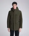 Kenneth Cole Oxford Patch Pocket Parka In Green