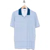 Kenneth Cole Palm Print Golf Polo In Multi