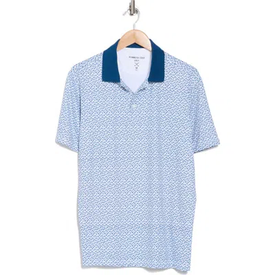 Kenneth Cole Palm Print Golf Polo In Multi