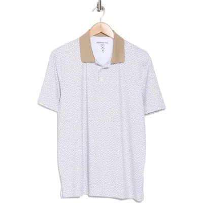 Kenneth Cole Palm Print Golf Polo In Multi