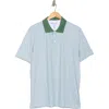 Kenneth Cole Palm Print Golf Polo In Multi