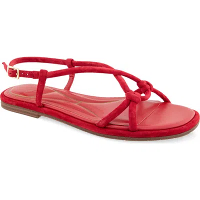 Kenneth Cole Paria Flat Slingback Sandal In Red