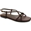 Kenneth Cole Paria Flat Slingback Sandal In Brown