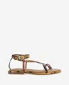 Kenneth Cole Paros Ankle Strap Sandal In Multi Postal Snake