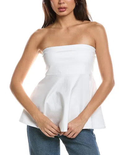 Kenneth Cole Peplum Strapless Pullover In Multi