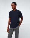 Kenneth Cole Performance Band-collar Henley In Navy