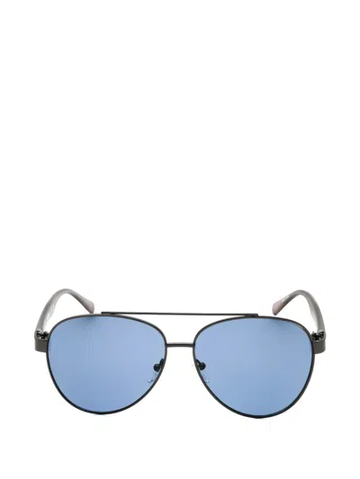 Kenneth Cole Pilot-frame Sunglasses In Blue
