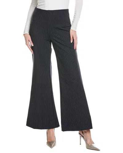 Kenneth Cole Pinstripe Flare Pant In Black