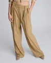 Kenneth Cole Pinstripe Double Pleat High Waist Wide Leg Pants